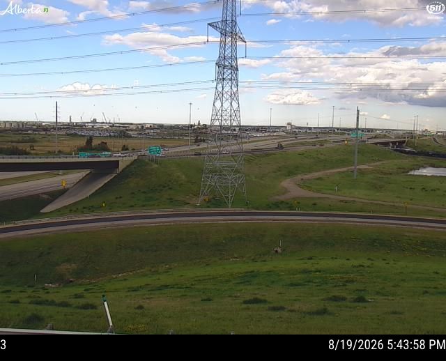 Latest Alberta 511 image at Hwy 216: Anthony Henday Drive and Highway 16 Interchange