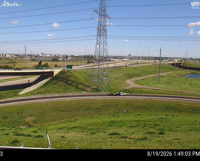 Latest Alberta 511 image at Hwy 216: Anthony Henday Drive and Highway 16 Interchange