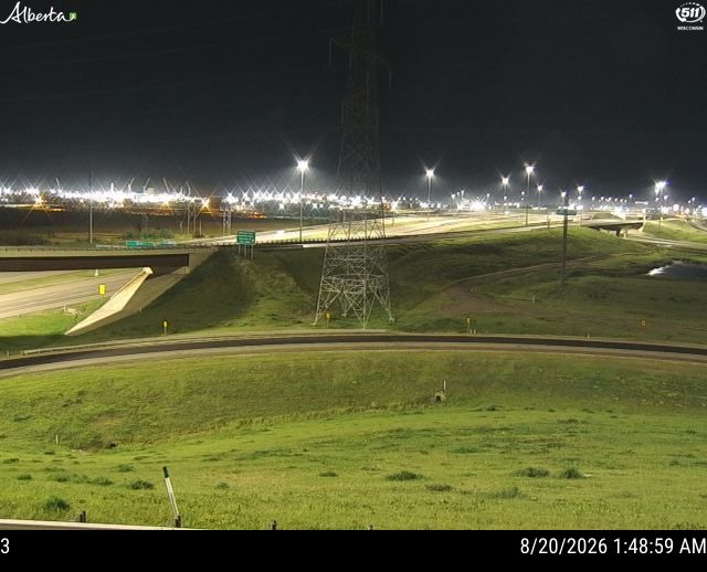 Latest Alberta 511 image at Hwy 216: Anthony Henday Drive and Highway 16 Interchange