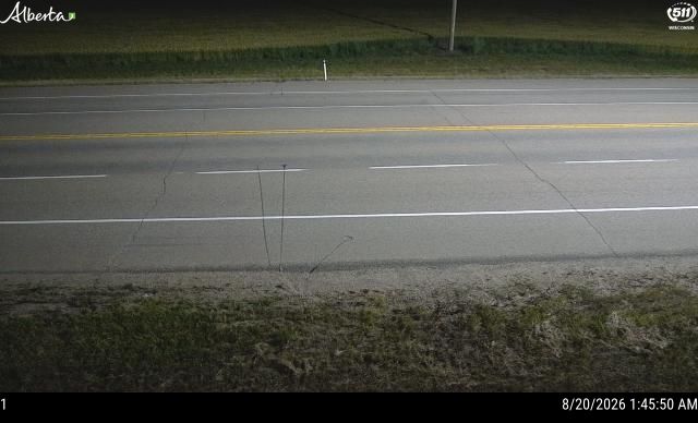 Latest Alberta 511 image at Hwy 2: South of Twp Rd 810 near Nampa