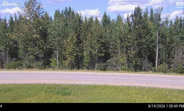 Latest Alberta 511 image at Hwy 16: West of Hwy 32 near Peers