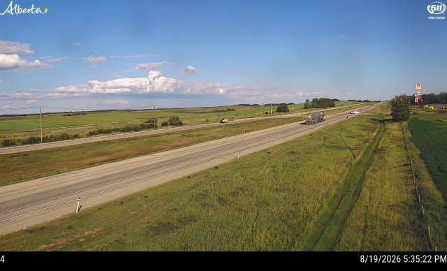 Latest Alberta 511 image at Hwy 16: East of Hwy 765 near Wabamun