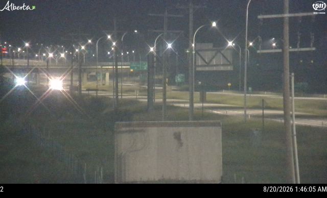 Latest Alberta 511 image at Hwy 16 at Rge Rd 231 / Clover Bar Rd