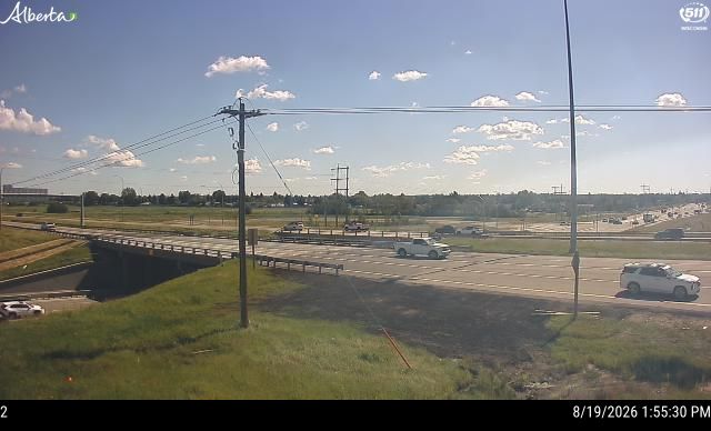 Latest Alberta 511 image at Hwy 16 at Rge Rd 231 / Clover Bar Rd