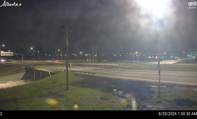 Latest Alberta 511 image at Hwy 16 at Rge Rd 231 / Clover Bar Rd