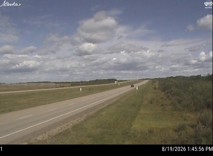 Latest Alberta 511 image at Hwy 63: approx. 94km S of Fort McMurray near Mariana Lake