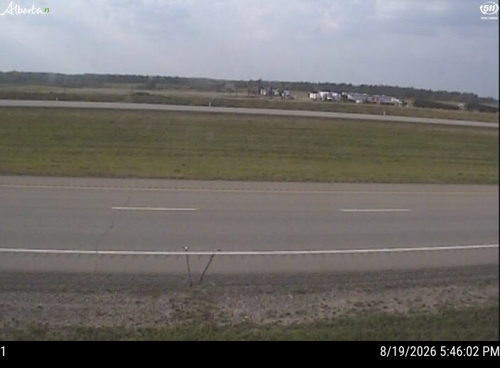 Latest Alberta 511 image at Hwy 63: approx. 94km S of Fort McMurray near Mariana Lake