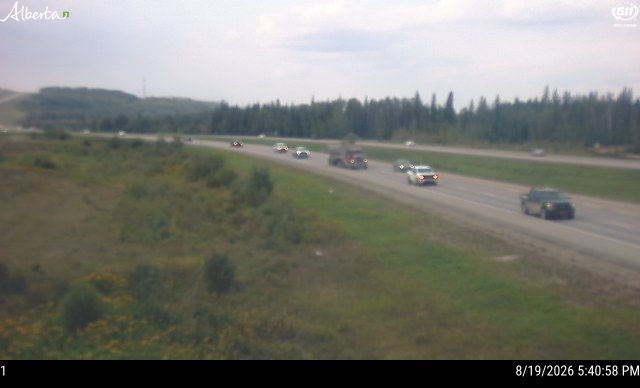 Latest Alberta 511 image at Hwy 63: Supertest Hill, North of Fort McMurray