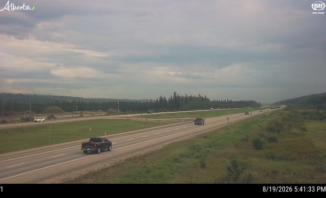 Latest Alberta 511 image at Hwy 63: Supertest Hill, North of Fort McMurray