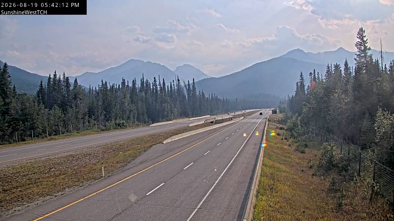 Latest Alberta 511 image at TCH Sunshine Overpass