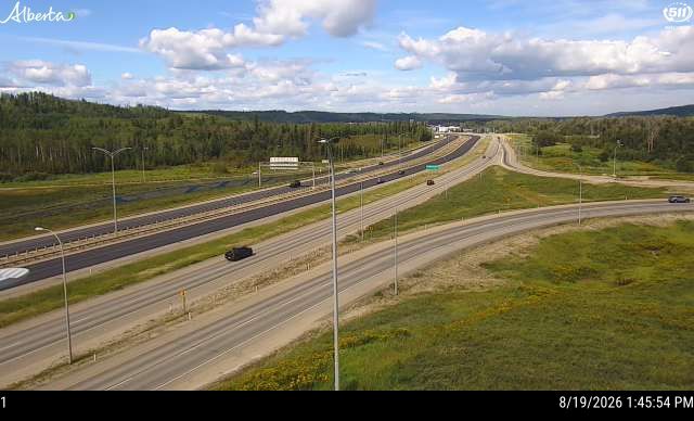 Latest Alberta 511 image at Hwy 63 and Thickwood Blvd