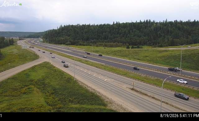 Latest Alberta 511 image at Hwy 63 and Thickwood Blvd