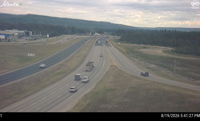 Latest Alberta 511 image at Hwy 63 and Confederation Way