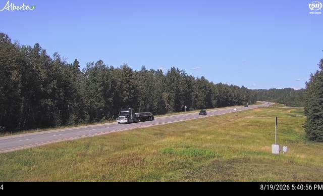Latest Alberta 511 image at Hwy 16: West of Hwy 32 near Peers