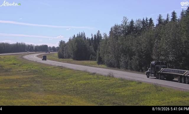 Latest Alberta 511 image at Hwy 16: West of Hwy 32 near Peers