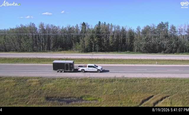 Latest Alberta 511 image at Hwy 16: West of Hwy16A near Wildwood