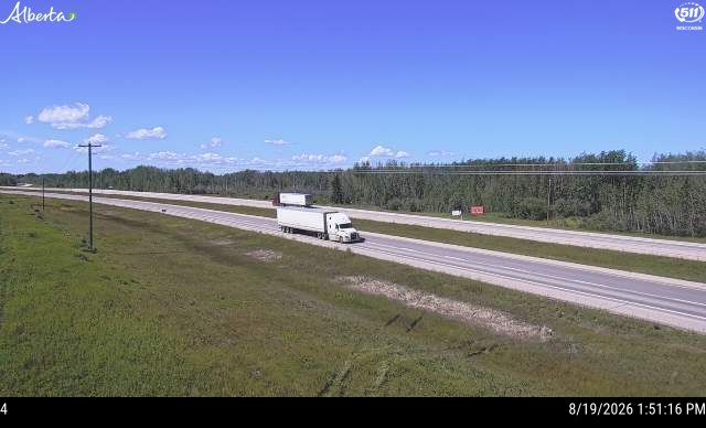 Latest Alberta 511 image at Hwy 16: West of Hwy16A near Wildwood