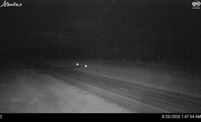 Latest Alberta 511 image at Hwy 58: 10 km East of Rainbow Lake