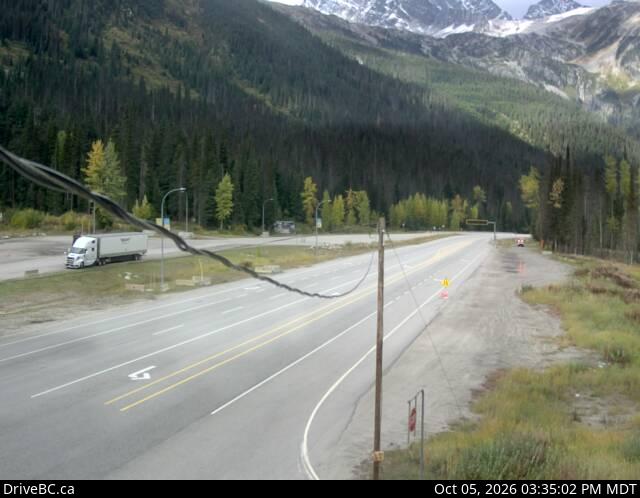 Latest DriveBC image at Rogers Pass