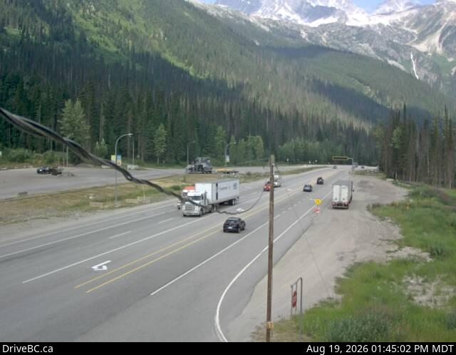 Latest DriveBC image at Rogers Pass