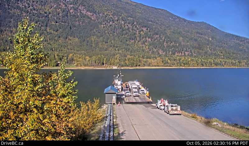 Latest DriveBC image at Arrow Park Ferry South Terminal - N