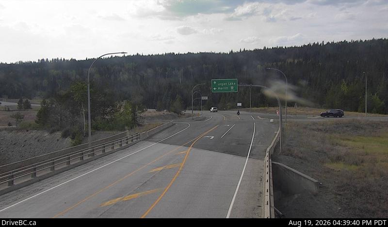 Latest DriveBC image at Hwy 97D at Hwy 5 - NE