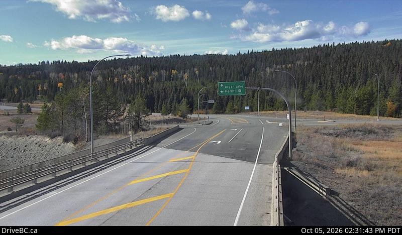Latest DriveBC image at Hwy 97D at Hwy 5 - NE