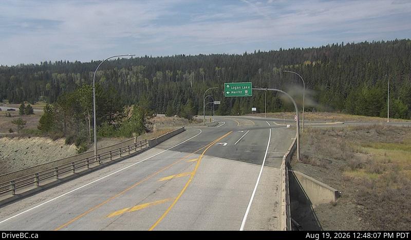 Latest DriveBC image at Hwy 97D at Hwy 5 - NE