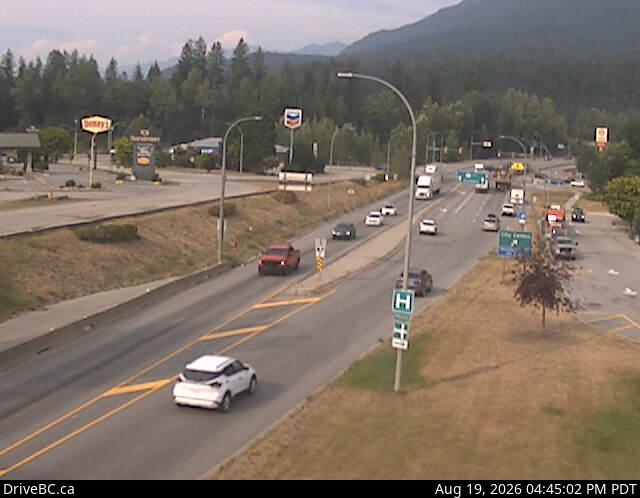 Latest DriveBC image at Revelstoke