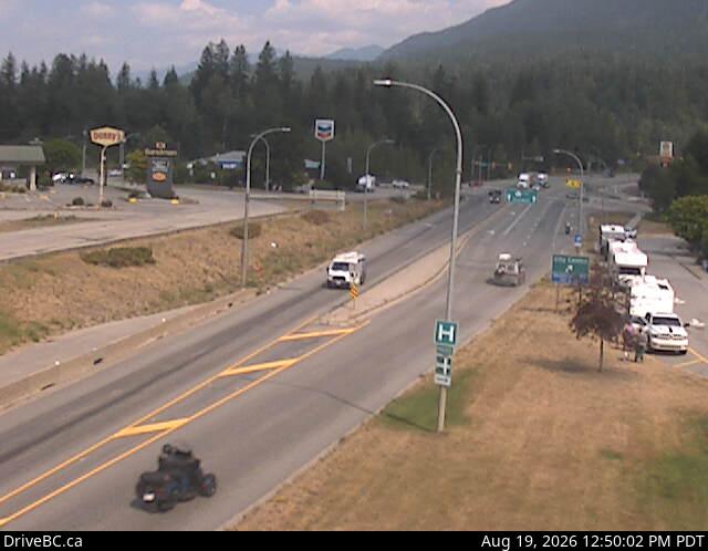 Latest DriveBC image at Revelstoke