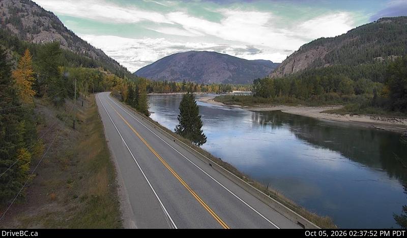 Latest DriveBC image at Little Fort north - N