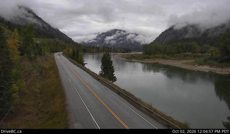 Latest DriveBC image at Little Fort north - N