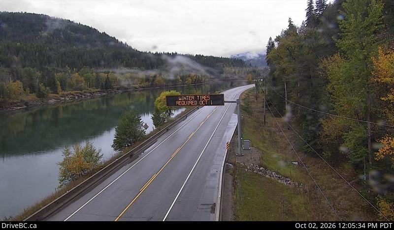 Latest DriveBC image at Little Fort north - S