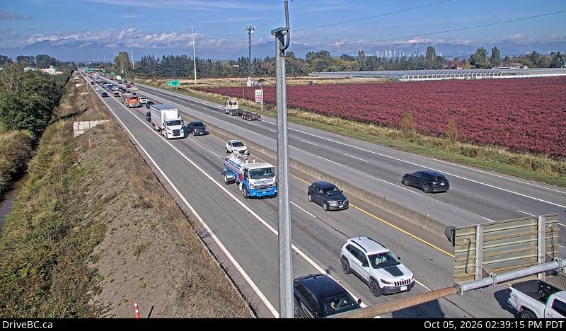 Latest DriveBC image at Blundell - N