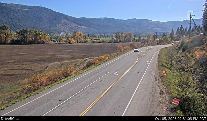 Latest DriveBC image at Lumby - W