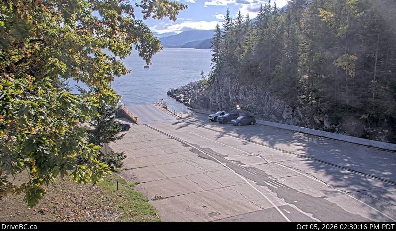 Latest DriveBC image at Shelter Bay - Ferry Ramp