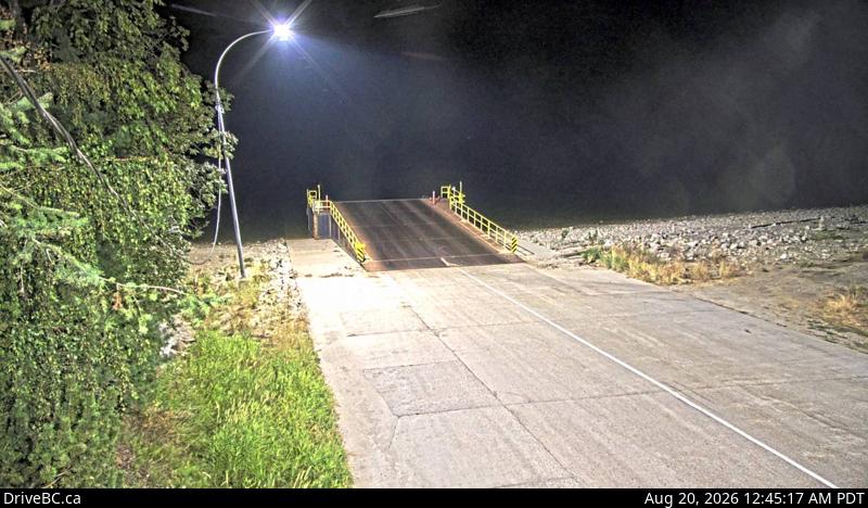 Latest DriveBC image at Galena Bay Landing - Ferry Ramp