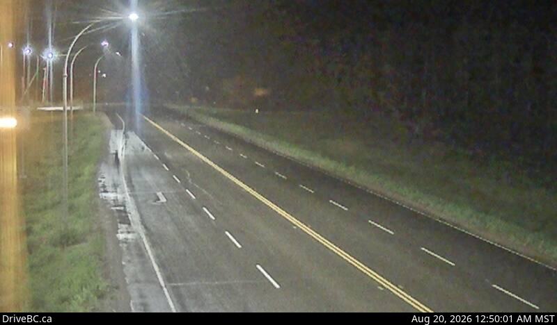 Latest DriveBC image at Fort Nelson
