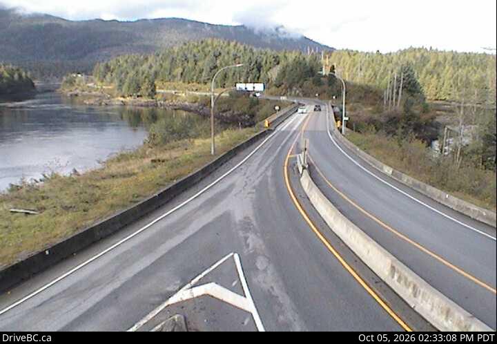 Latest DriveBC image at Port Edward - W