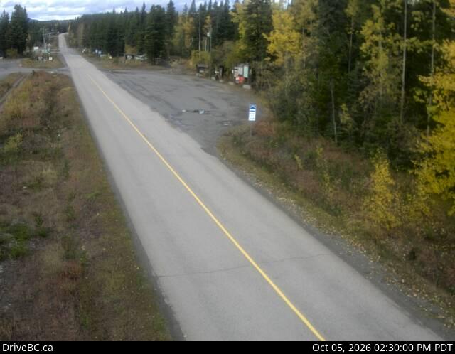 Latest DriveBC image at Dease Lake