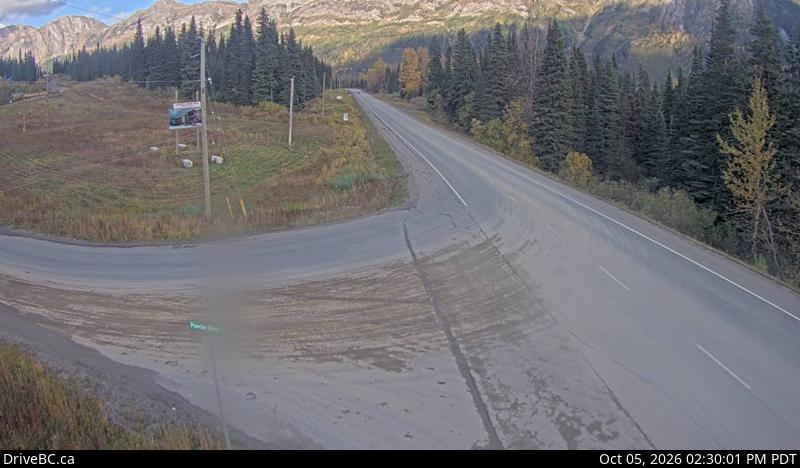 Latest DriveBC image at Pine Pass
