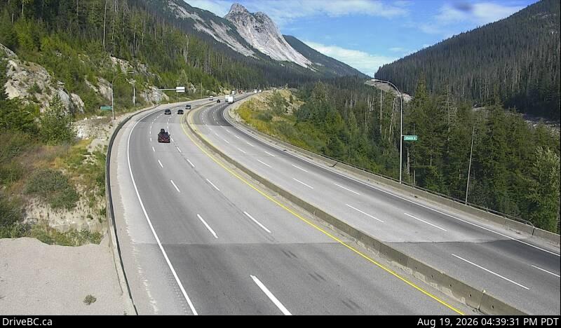 Latest DriveBC image at Coquihalla Great Bear Snowshed - N