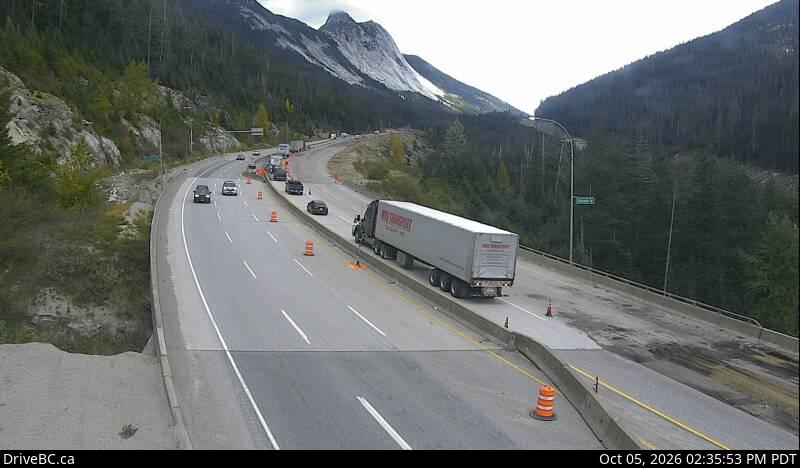 Latest DriveBC image at Coquihalla Great Bear Snowshed - N