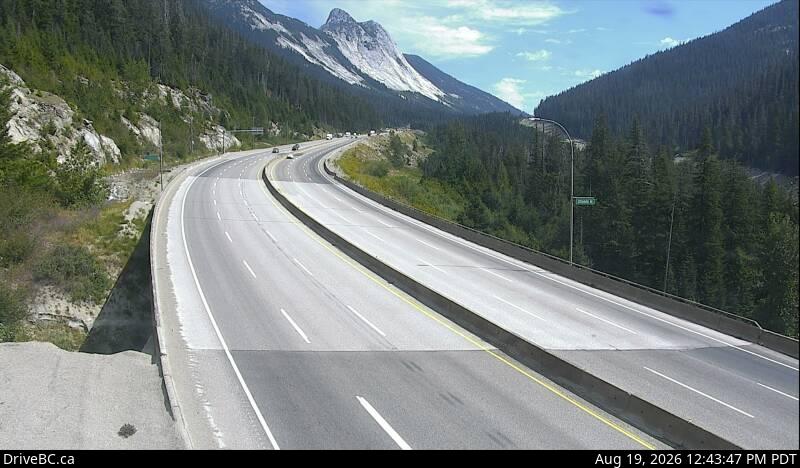 Latest DriveBC image at Coquihalla Great Bear Snowshed - N