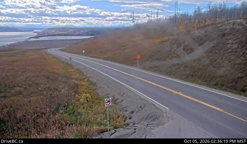 Latest DriveBC image at Peace View Rest Area - SW