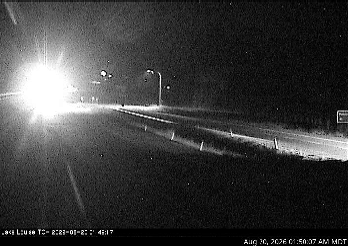 Latest DriveBC image at Lake Louise - E