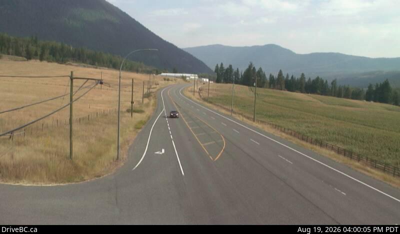 Latest DriveBC image at Falkland