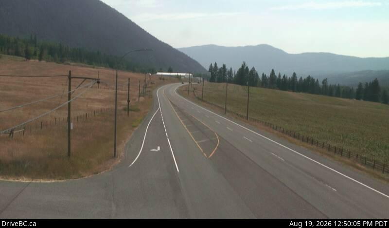 Latest DriveBC image at Falkland