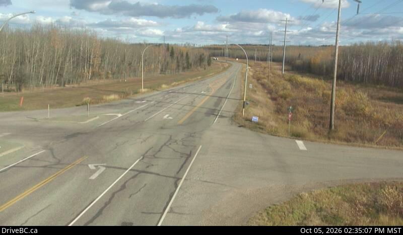 Latest DriveBC image at John Hart Highway