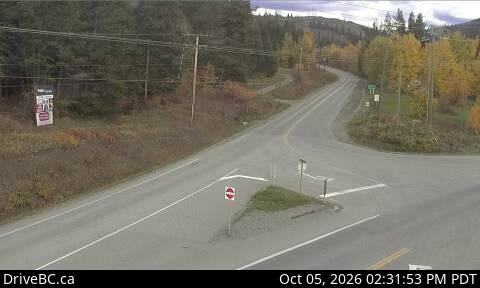 Latest DriveBC image at McLeese Lake - SE